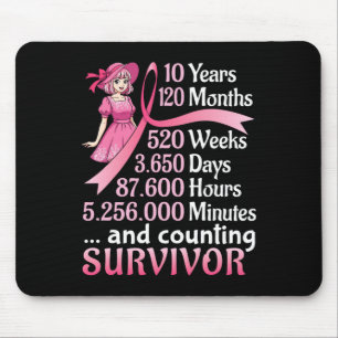 10 Jahre 120 Monate und zur Beurteilung von Brustk Mousepad