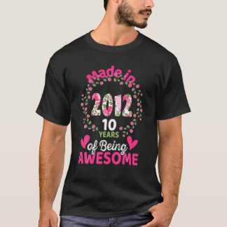 10 Jahre alt 10. Geburtstag Geboren im Jahr 2012 T-Shirt