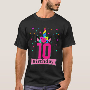 10 Jahre alt 10. Geburtstag Geschenke Girl Niedlic T-Shirt