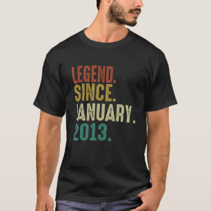10 Jahre alt 10. Geburtstagsfeier Seit 2. Januar T-Shirt