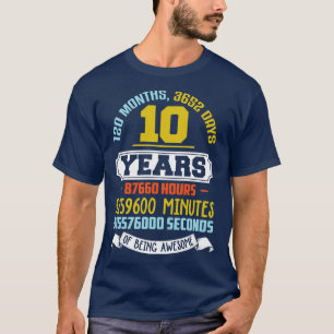 10 Jahre alt als Phantastischer Geburtstag T-Shirt