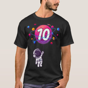 10 Jahre alt Geburtstag 10. Geburtstag Junge Astro T-Shirt