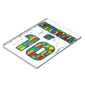 10 Jahre alt Geburtstag Geschenk Alter 10 Build Bl Notizblock (Linke Seite)