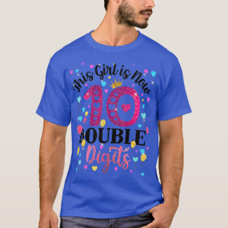 10 Jahre alt Geburtstag gibt seinem Mädchen jetzt  T-Shirt