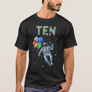 10 Jahre alt Geburtstag Junge Astronaut 10. Geburt T-Shirt