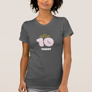 10 Jahre alt heute Prinzessin 10. Geburtstag T-Shirt