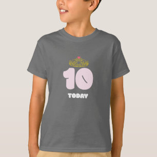 10 Jahre alt heute Prinzessin 10. Geburtstag T-Shirt