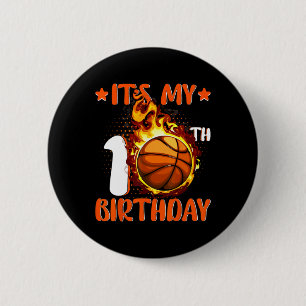 10 Jahre alt ist mein 10. Geburtstag Basketball Button
