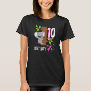 10 Jahre alt Koala Geburtstag Koalafied Girl 10. B T-Shirt