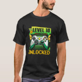 10 Jahre alt Level 10 Entsperrtes Videospiel 10. B T-Shirt (Vorderseite)