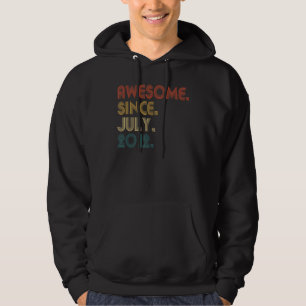 10 Jahre alt Phantastisch seit Juli 2012 10. Gebur Hoodie