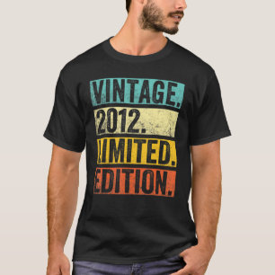 10 Jahre alt Vintag 2012 10. Geburtstag T-Shirt