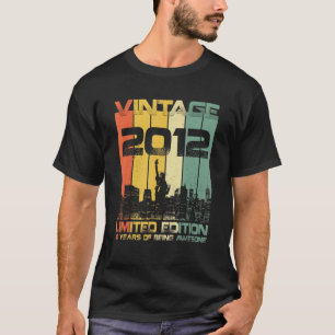 10 Jahre alt Vintag 2012 10. Geburtstag T-Shirt