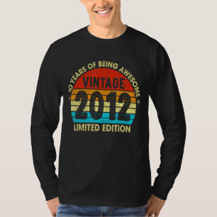 10 Jahre alt Vintag 2012 Ausgabe Retro 10. Geburts T-Shirt