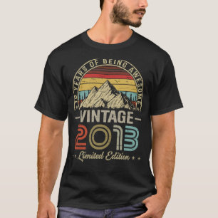 10 Jahre alt Vintag 2013 10. Geburtstag T-Shirt