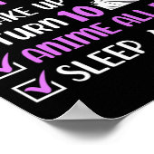 10 Jahre alte Anime Geburtstagsparty 10. Junge Mäd Poster (Ecke)