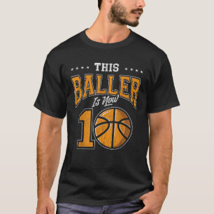 10 Jahre alte Basketball Geburtstagsparty Dieser B T-Shirt