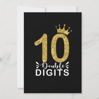 10 Jahre alte Geschenke doppelstellige Mädchen Kro Einladung