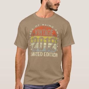 10 Jahre alte Geschenke Vintag 2012 Limited Editio T-Shirt