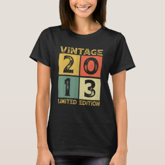 10 Jahre alte Geschenke Vintag 2013 Limited Editio T-Shirt