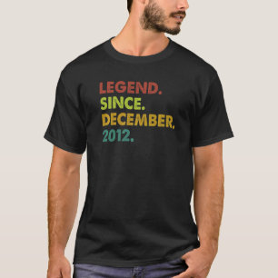 10 Jahre alte Legende Seit Dezember 2012 10. Gebur T-Shirt