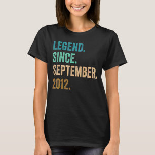 10 Jahre alte Legende Seit September 2012 10. Gebu T-Shirt