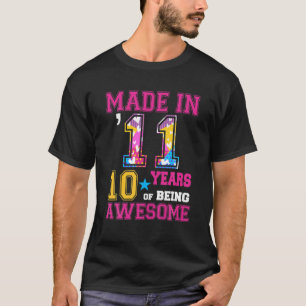 10 Jahre alte Mädchen Geschenke für 10. Geburtstag T-Shirt