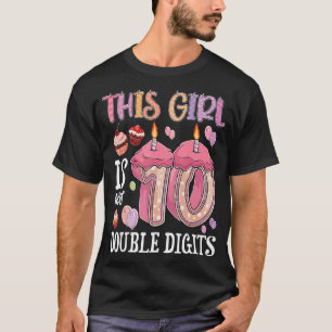 10 Jahre alte Mädchen Ideen 10. Geburtstag Doppels T-Shirt
