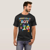 10 Jahre alte Paintball Geburtstagsparty 10. Gebur T-Shirt (Vorne ganz)