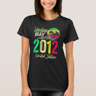 10 Jahre alte Vintage Mai 2012 10. Geburtstag T-Shirt