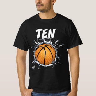 10 Jahre alter Basketball Geburtstagsparty 10. Jun T-Shirt