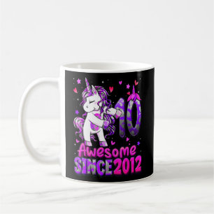 10 Jahre alter Einhorn Floss 10. Geburtstag Girl U Kaffeetasse