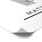 10 Jahre Altersrente oder Geschenk zur Mitarbeiter Poster (Ecke)