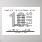 10 Jahre Altersrente oder Geschenk zur Mitarbeiter Poster (Vorne)