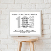 10 Jahre Altersrente oder Geschenk zur Mitarbeiter Poster