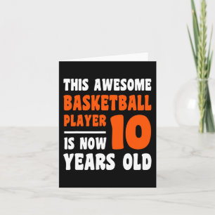 10 Jahre Altes Glück 10. Geburtstag Basketball 10. Karte