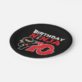 10 Jahre altes Karate Ninja Party Kinder 10. Gebur Pappteller (Schrägansicht)