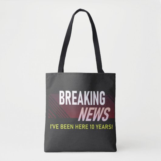 10 Jahre Betriebsjubiläum 10. Mitarbeiter-Geschenk Tasche (Vorderseite)