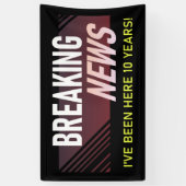 10 Jahre Betriebsjubiläum 10. Mitarbeiterparty Banner (Vertikal)