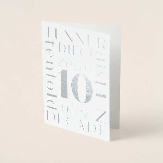10 Jahre Bodenfoilkarte Folienkarte (Vorderseite)