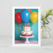 10 Jahre Feiertagskarte (Stehend Vorderseite)