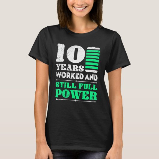 10 Jahre Firmenjubiläum 1 T-Shirt (Vorderseite)