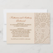 10 Jahre Foto Hochzeitstag Vintag Einladung (Rückseite)