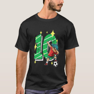 10 Jahre Fußball 10. Geburtstag Dabbing Football P T-Shirt