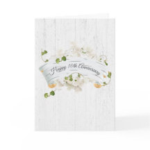 10 Jahre Geburtstag auf Birch Scroll mit Ivy