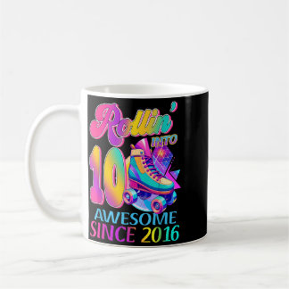 10 Jahre großartig seit 2016 Hockey-Themen-Geburts Kaffeetasse