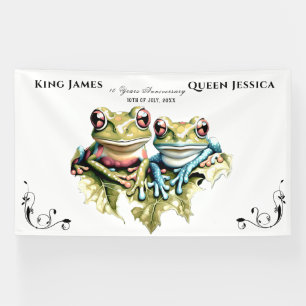10 Jahre Hochzeitstag Garten Lässiges Party Banner