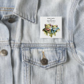 10 Jahre Hochzeitstag Garten Lässiges Party Button (Beispiel)