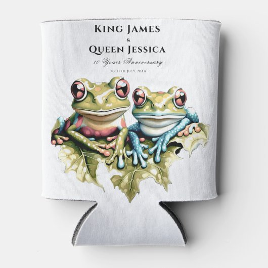 10 Jahre Hochzeitstag Garten Lässiges Party Dosenkühler (Vorderseite)