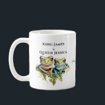 10 Jahre Hochzeitstag Garten Lässiges Party Kaffeetasse<br><div class="desc">10-jähriges Hochzeitsjubiläum Garten Lässiges Party ein grafisches Design mit niedlichen Fröschen in Vintagen Farbtönen für ein lässiges Garten Party mit Lachen und Spielen.</div>